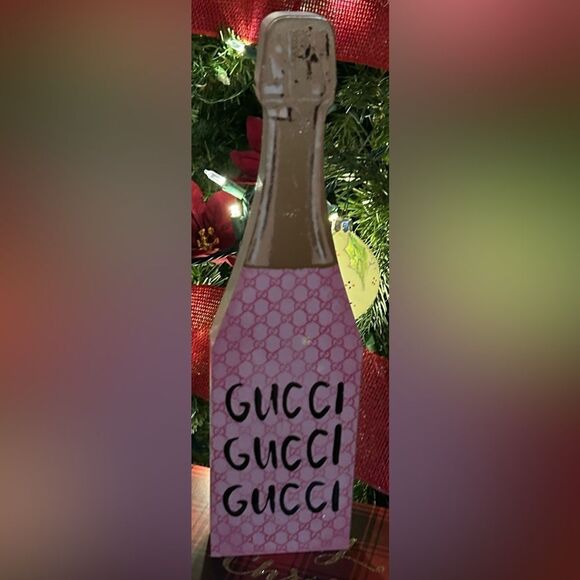 Gucci Champagne Bottle Home decor NWT - Picture 1 of 2